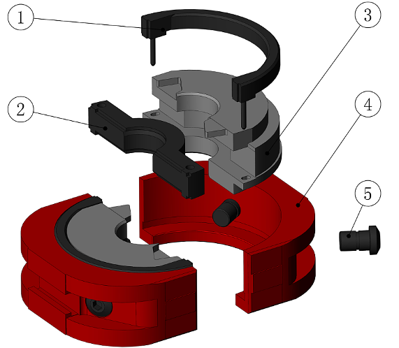 />1. Gornja brtvena guma 2. Prednja brtvena guma 3. Tijelo klipa4. Držač stezaljke 5. Ram vijakRam sklop tipa HShear RamSmični klip može rezati cijev u bušotini, slijepo zatvoriti ušće bušotine, a također se koristi kao slijepi klip kada u bušotini nema cijevi.Instalacija reznog klina ista je kao i originalni klin.● U normalnim uvjetima koristi se kao slijepi klin, u slučaju nužde koristi se kao rezni klin.● Prigušivač smicanja može se više puta rezati cijev i ne oštetiti oštricu. Istrošenu oštricu možete ponovno upotrijebiti nakon popravka.Shenkai proizvodi klin za smicanje s vijekom trajanja od smicanja više od pet puta, dopušteno zamijeniti brtvenu gumu.● Obična oštrica navlake integrirana je s tijelom navlake.● Oštrica ovna od BOP-a otporna na visok sadržaj sumpora odvojena je od tijela ovna, koje je lako promijeniti nakon oštećenja oštrice, što čini tijelo ovna sposobnim za višekratnu upotrebu.● Kontaktna brtvena površina između gornje brtve strižnog cilindra i oštrice je velika, što učinkovito smanjuje pritisak na gumenu brtvenu površinu i produljuje joj vijek trajanja.